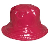 New Dorfman Pacific 's Reversible Solid/Polka Dot Bucket Rain Hat  eb-32219795